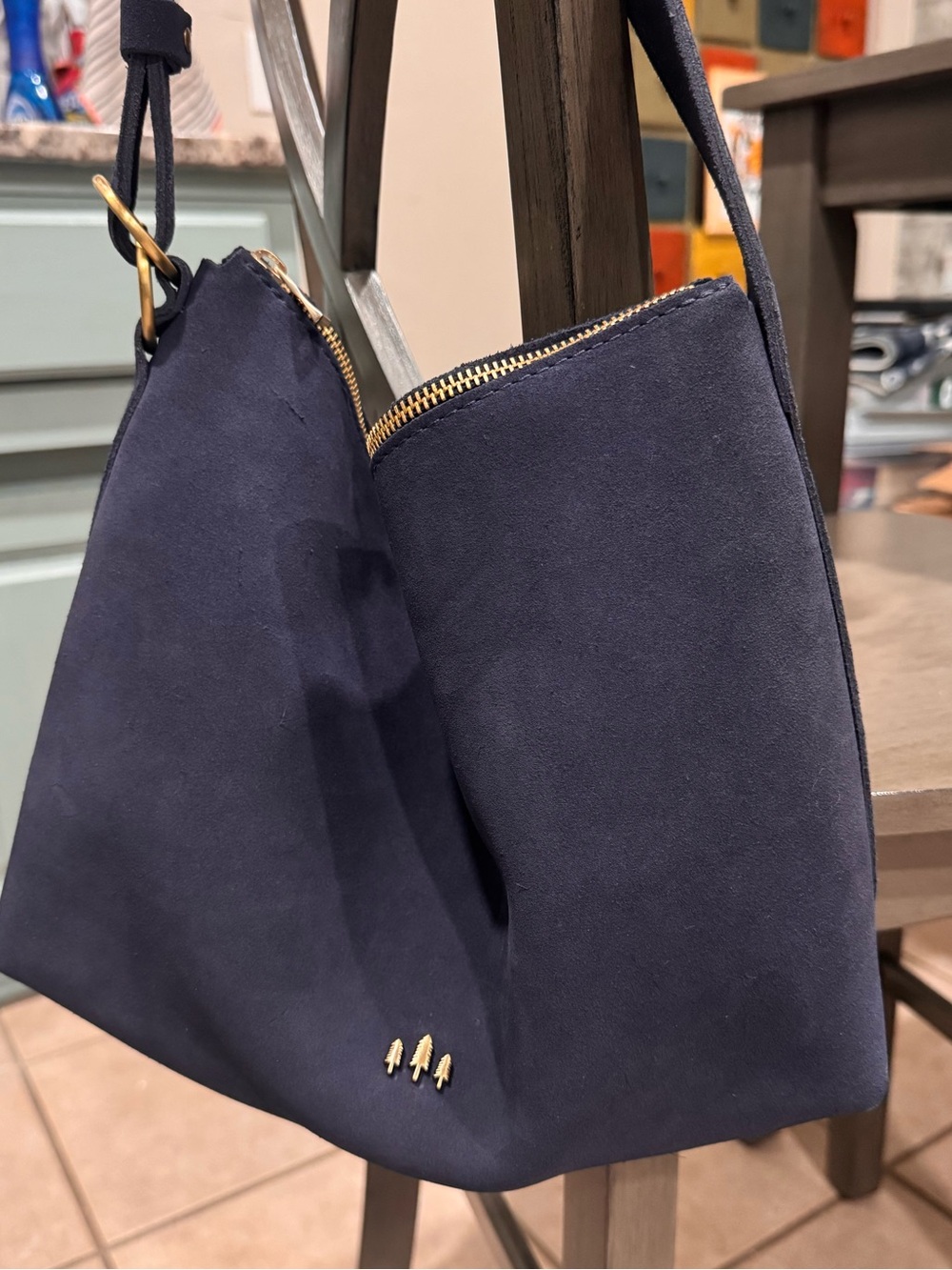 PLG Alaska Blue Large Slouchy Shoulder Bag